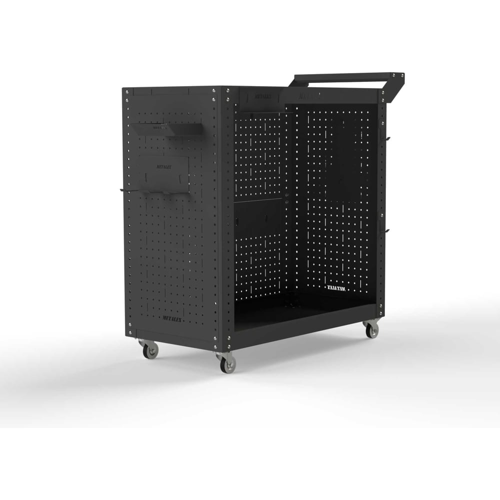 Изображение товара Тележка инструментальная ООО Металекс тип 3 900x450x800 мм с 2 полками серый