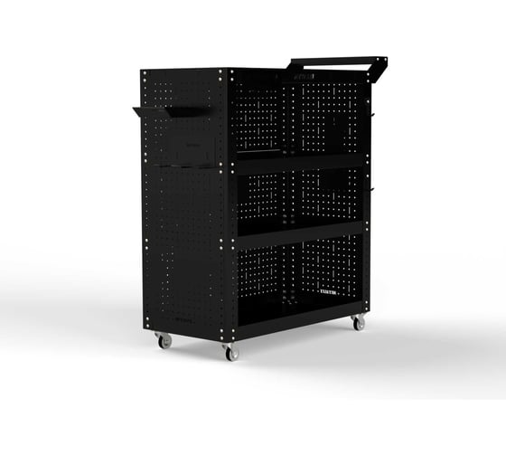 Изображение товара Тележка инструментальная ООО Металекс Тип 3 700x400x950 мм, 4 полки, черный 118443