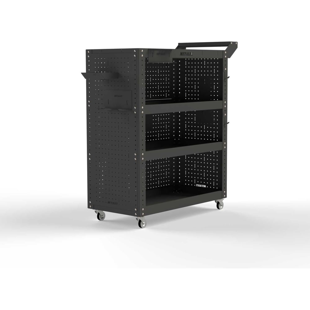Изображение товара Тележка инструментальная ООО Металекс Тип 3 900x400x950 мм 4 полки серый