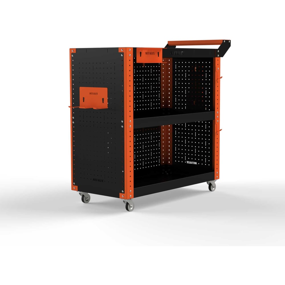 Изображение товара Тележка инструментальная ООО Металекс Тип 3 700x350x800 мм 3 полки