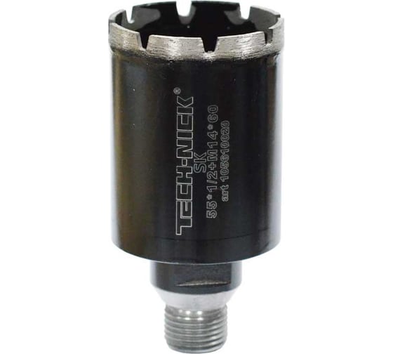 Изображение товара Коронка алмазная, спекание 55х60 мм, 1/2/M14 SK TECH-NICK 105610020