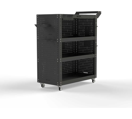 Изображение товара Тележка инструментальная ООО Металекс Тип 3 700x400x950 мм, 4 полки, серый 118437