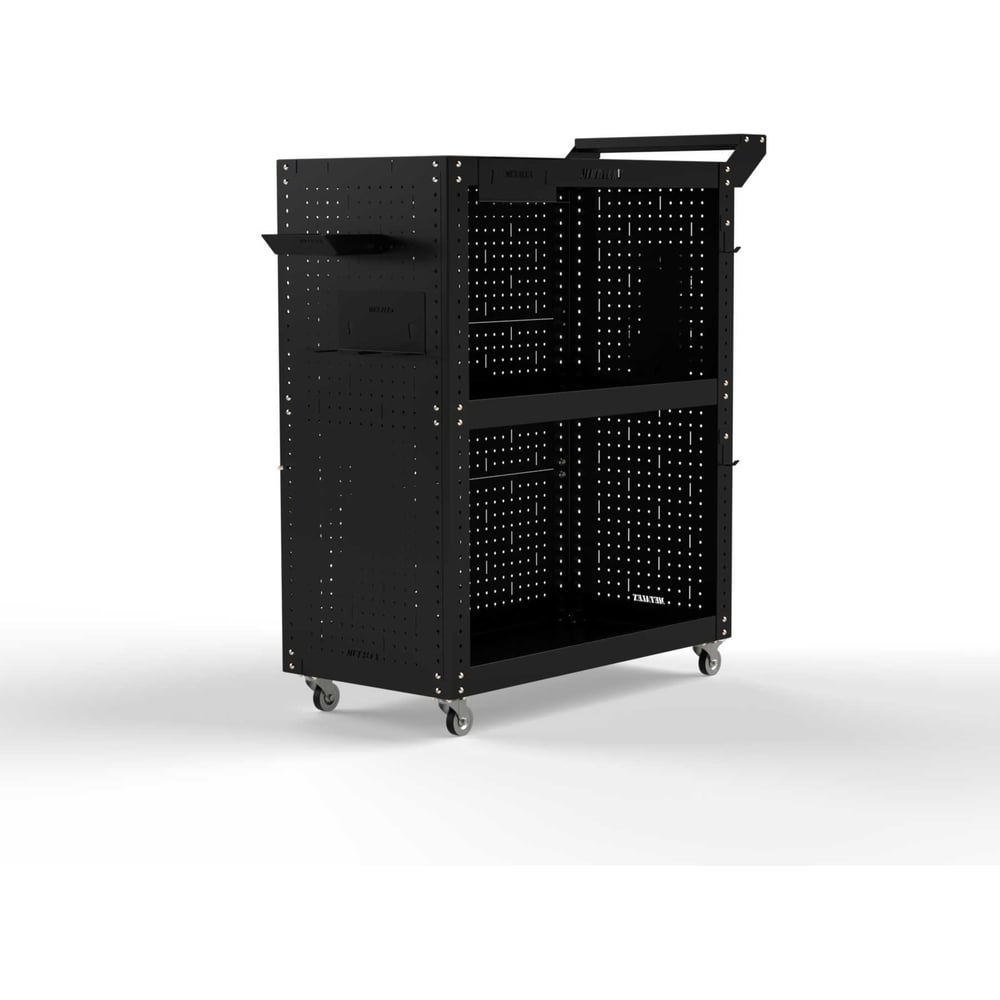 Изображение товара Тележка инструментальная ООО Металекс Тип 3 800x450x950 мм 3 полки черный