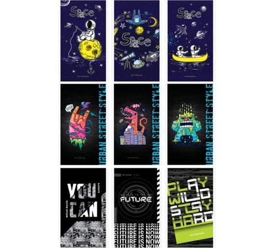 Изображение товара Блокнот ArtSpace Boys trend. Микс А6, 48 листов, на скрепке Б6к48_29365