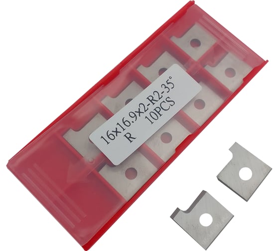 Изображение товара Нож профильный сменный квадратный FHONK 16x16.9x2-R2 HW R (упаковка 10шт) 9534009R2-10