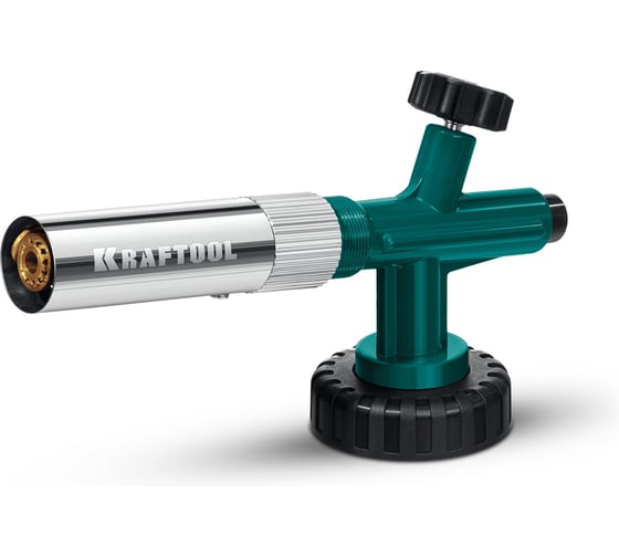 Изображение товара Цельнометаллическая газовая горелка на баллон с пьезоподжигом KRAFTOOL KG-1000 55514