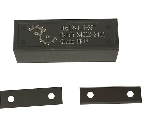 Изображение товара Нож сменный твердосплавный FHONK 40x12x1.5 стандарт HW 35º Z=2 NR FK18 (упаковка 10шт) 401215FK18-10