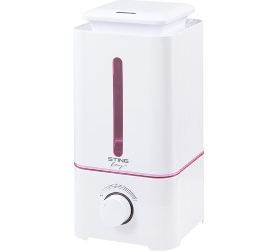 Изображение товара Увлажнитель воздуха с верхним заливом и антивирусной УФ-лампой STINGRAY ST-HF504A белый/розовый 43885
