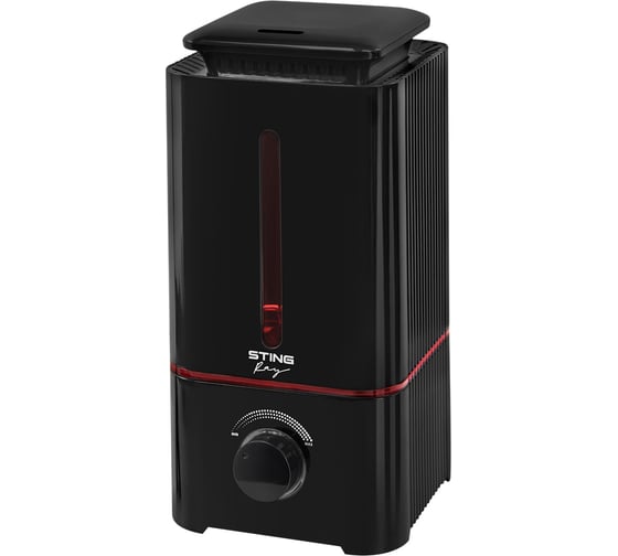 Изображение товара Увлажнитель воздуха с верхним заливом и антивирусной УФ-лампой STINGRAY ST-HF504A черный/красный 39746