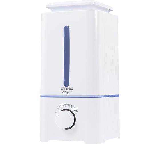 Изображение товара Увлажнитель воздуха с верхним заливом и антивирусной УФ-лампой STINGRAY ST-HF504A белый/голубой 39744