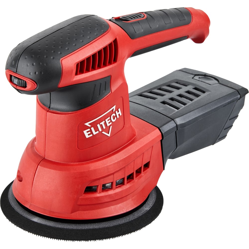 Изображение товара Эксцентриковая шлифмашина Elitech МШЭ 0515Э для полупрофессионального использования мощность 460 Вт