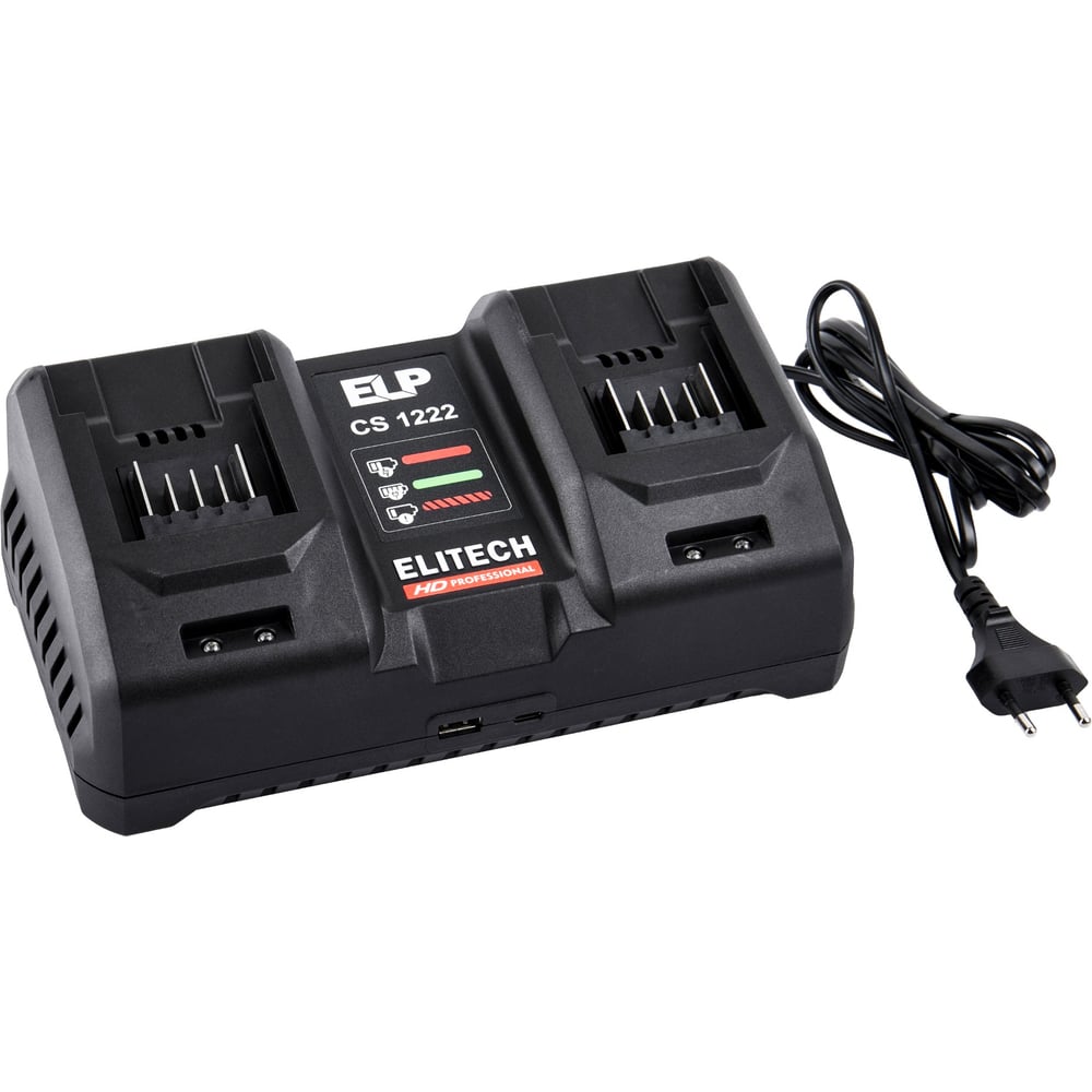 Изображение товара Профессиональное зарядное устройство Elitech CS 1222 для Li-ion аккумуляторов