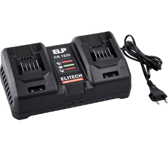 Изображение товара Устройство зарядное Elitech CS 1222 (10-20В, 6А+6А) HD 205799