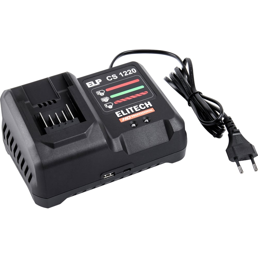 Изображение товара Профессиональное зарядное устройство Elitech CS 1220 для Li-ion аккумуляторов