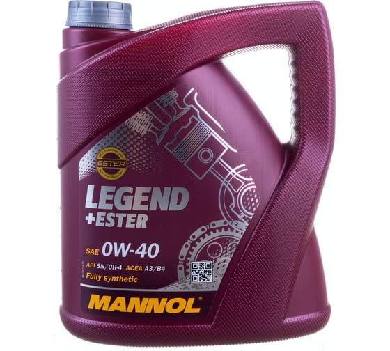 Изображение товара Синтетическое масло MANNOL LEGEND Ester 0W40 4 л 1001