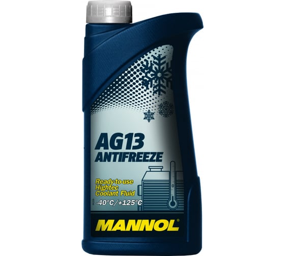 Изображение товара Готовый раствор охлаждающей жидкости MANNOL ANTIFREEZE HIGHTER AG13 зеленый, 1 л 2040