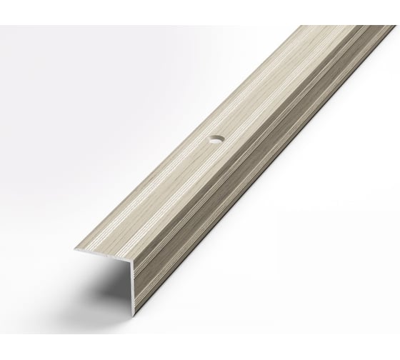 Изображение товара Порог угловой алюминиевый декоративный (20х20 мм, 1,8 м, Клен беленый) ЛУКА 00000003192