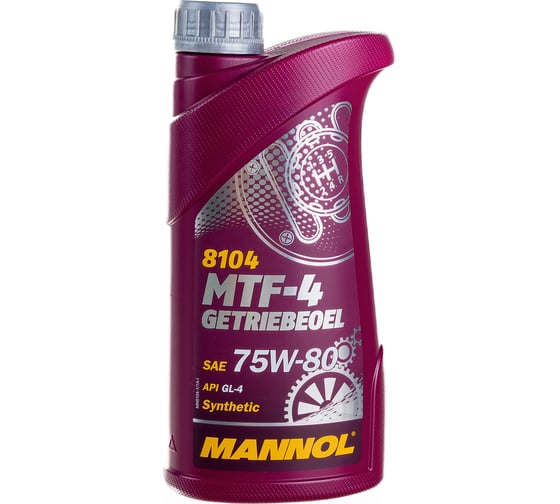 Изображение товара Синтетическое трансмиссионное масло MANNOL MTF-4 GETRIEBEOEL 75W80, 1 л 1943