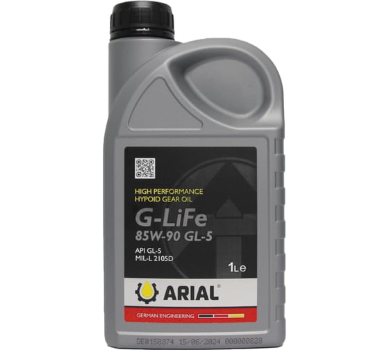 Изображение товара Масло трансмиссионное ARIAL G-LiFe GL-5 85W-90 (1л) AR001859020