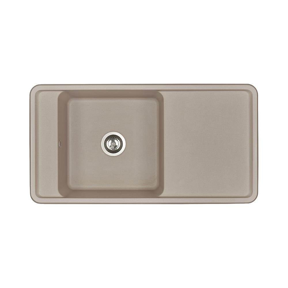 Изображение товара Мойка кухонная AQUATON Беллис 97 прямоугольная искусственный мрамор серый шёлк