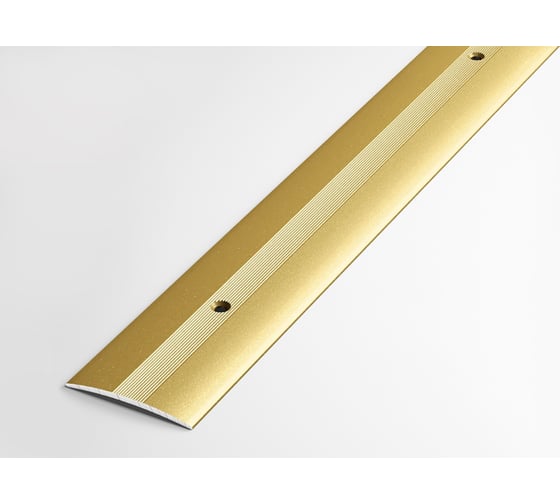 Изображение товара Порог прямой алюминиевый (37 мм, 1,8 м, анодированный, Золото) ЛУКА 00000002312