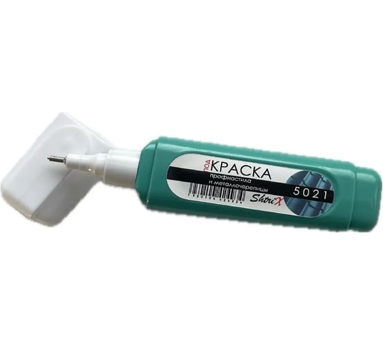 Изображение товара Штрих-корректор Аэрохим RAL 5021 для ремонта царапин, эмаль для профнастила и металлочерепицы, Shtrix, 12мл SHTK-5021