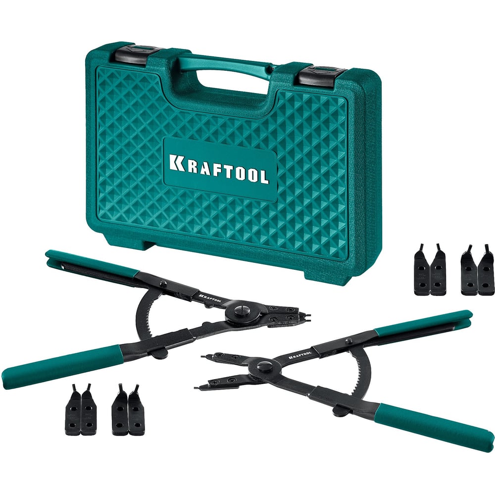 Изображение товара Профессиональный съемник стопорных колец KRAFTOOL Heavy 400 22815 для внутреннего и внешнего диамет