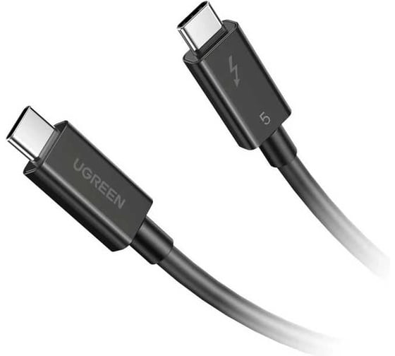 Изображение товара Кабель UGREEN L703 45996 ThunderboltTM 5 Cable 5A Max, длина: 1м, черный 45996_
