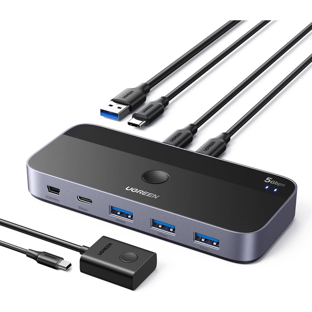 Изображение товара Переключатель UGREEN CM687 USB-C Sharing Switch 2 In 4 Out
