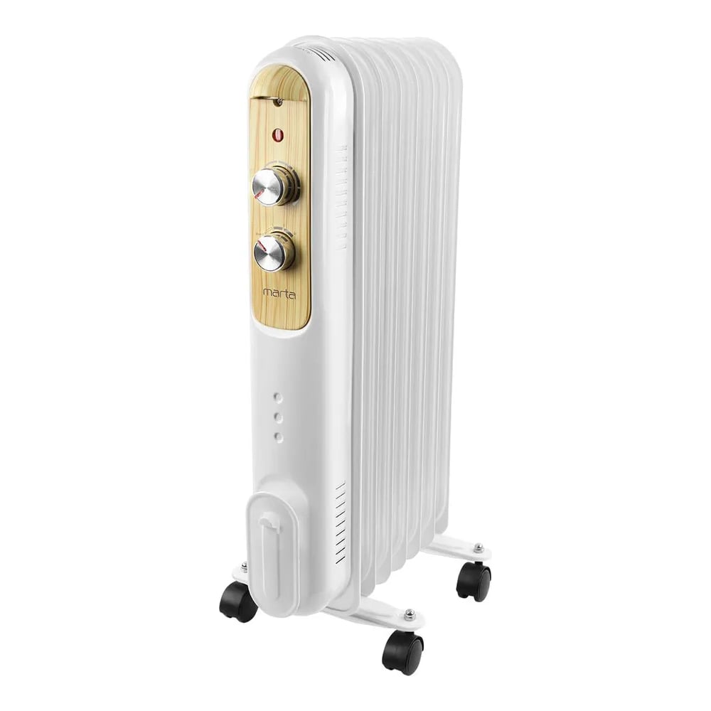 Изображение товара Масляный обогреватель MARTA MT-OH2430A белый 20 кв.м
