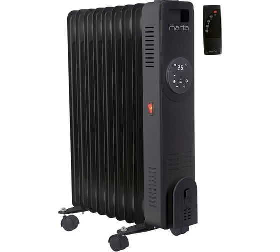 Изображение товара Масляный обогреватель MARTA MT-OH2431B черный 44025