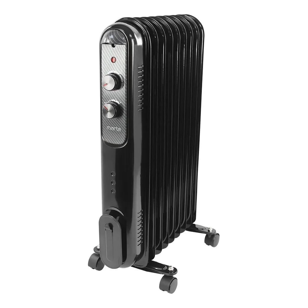 Изображение товара Масляный обогреватель MARTA MT-OH2430B для дома и офиса