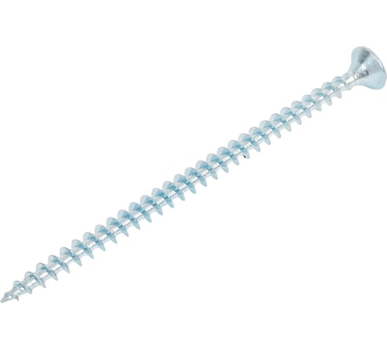 Изображение товара Саморез универсал., КостИнСтрой 4,0x70 потайн. гол., шлиц PZ, острый, белый цинк (250шт) 16193