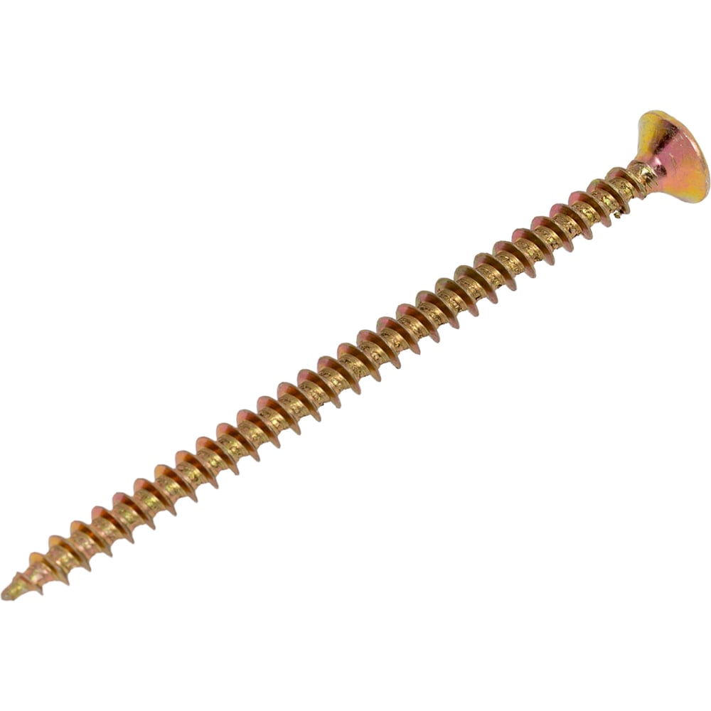 Изображение товара Саморез универсал 4,5x70 потайн головка шлиц PZ желтый цинк 200 шт