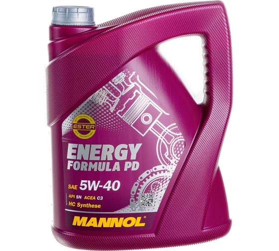 Изображение товара Синтетическое моторное масло MANNOL ENERGY FORMULA PD 5W40 5 л 4014