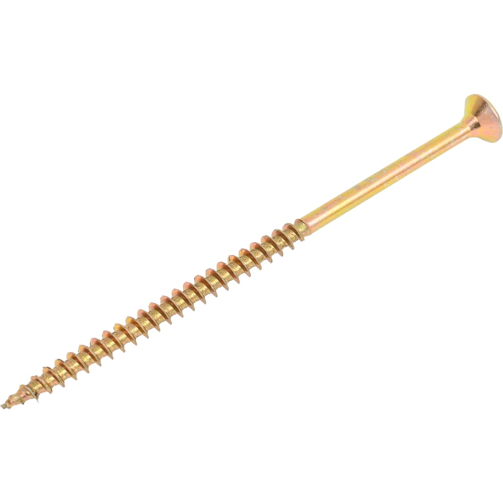 Изображение товара Саморез универсал 5,0x100 потайная голова желтый цинк 100 шт КостИнСтрой