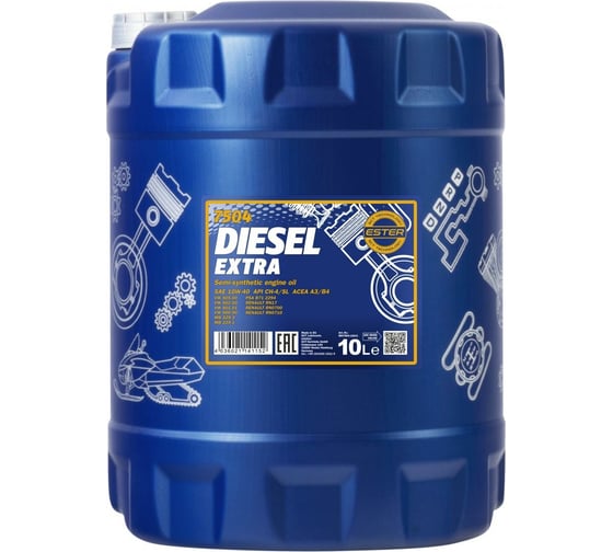 Изображение товара Полусинтетическое моторное масло MANNOL DIESEL EXTRA 10W40 10 л 1281