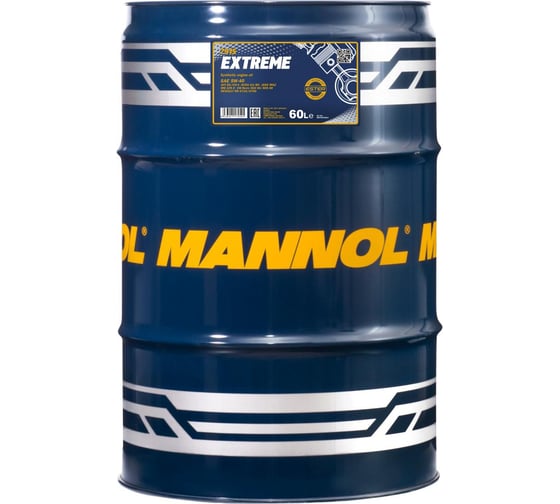 Изображение товара Синтетическое моторное масло MANNOL EXTREME 5W40 60 л 1023