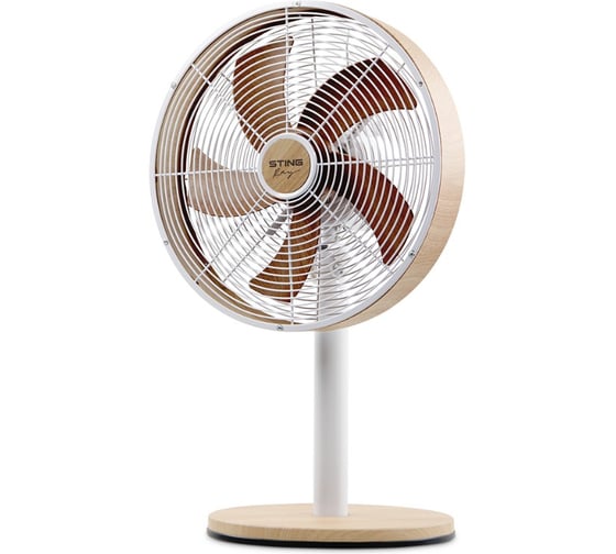 Изображение товара Вентилятор настольный STINGRAY ST-FN4115A белый/дерево 40116