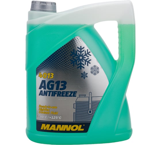 Изображение товара Готовый раствор охлаждающей жидкости MANNOL ANTIFREEZE HIGHTER AG13 зеленый, 5 л 2041