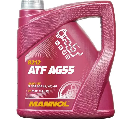 Изображение товара Синтетическая трансмиссионная жидкость MANNOL ATF AG55, 4 л 1376