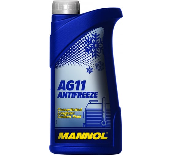 Изображение товара Концентрат MANNOL ANTIFREEZE LONGTERM AG11 1 л, антифриз синий 2030