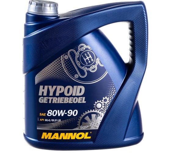 Изображение товара Трансмиссионное масло MANNOL HYPOID GETRIEBEOEL 80W90, 4 л 1354
