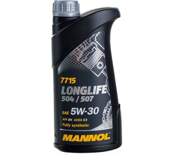 Изображение товара Синтетическое моторное масло MANNOL LONGLIFE 504/507 5W-30 1 л 7000