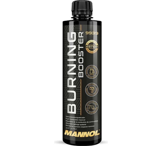 Изображение товара Активатор полного сгорания топлива MANNOL BENZIN ESTER ADDITIVE BURNING BOOSTER 450 мл 9939