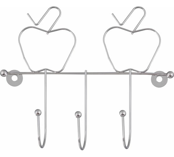 Изображение товара Планка с 3 крючками МУЛЬТИДОМ Яблоко AN52-65