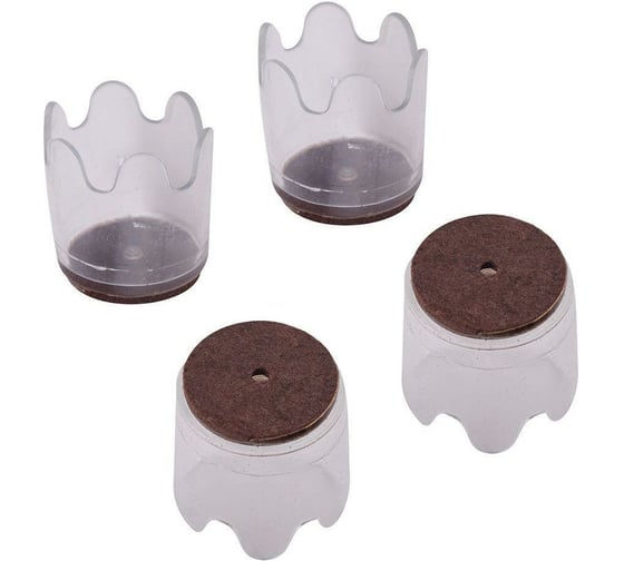 Изображение товара Набор протекторов для ножек мебели МУЛЬТИДОМ 4 шт. D4см VL45-28