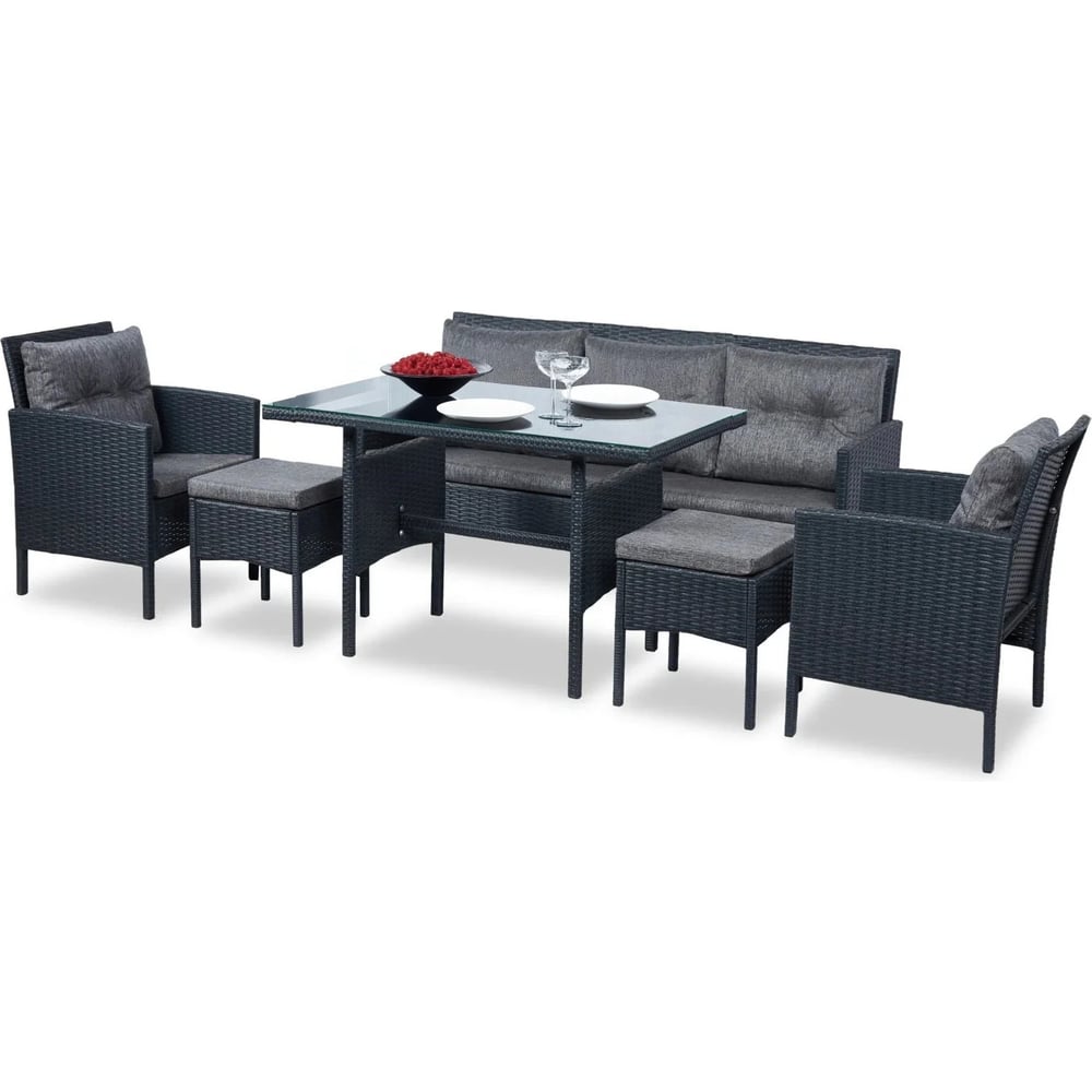 Изображение товара Набор садовой мебели Divan24 Фарелл grey 80510060 для дачи и улицы