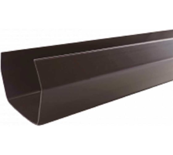Изображение товара Желоб водосточный IMPLAST 110 мм U110/67 длина 80 см, коричневый UB08