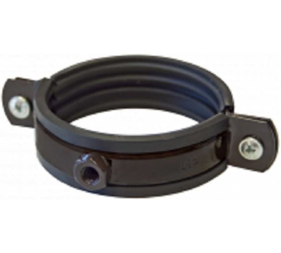 Изображение товара Хомут трубы IMPLAST Металл 80 мм с уплотнителем G130/80, коричневый 11146